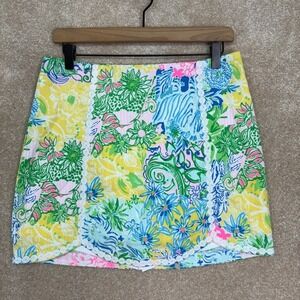 Lilly Pulitzer Patty Skort Size 6 Cheek to Cheek Print Tropical Vacation Preppy